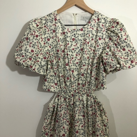 NWT WAYF Tiered Cut out Floral Maxi S - Picture 6 of 15